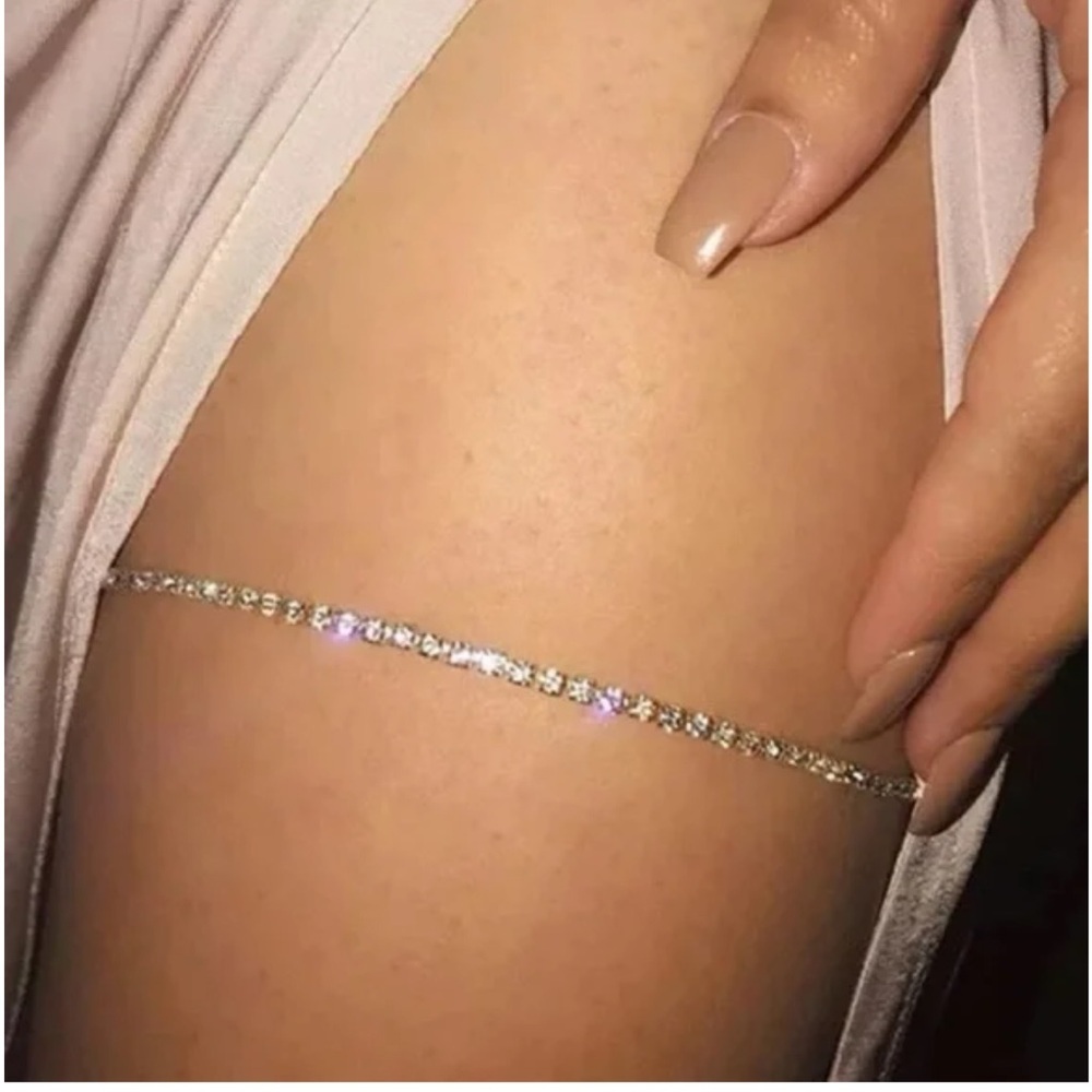 Rhinestone Leg Chain